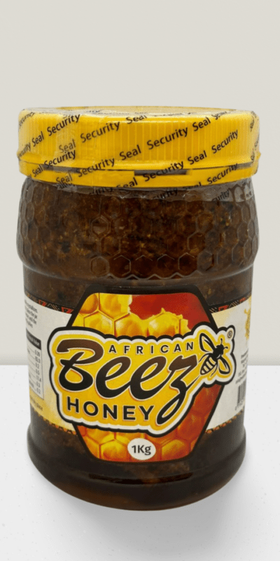 Beez Crude Honey 1kg in a plastic jar