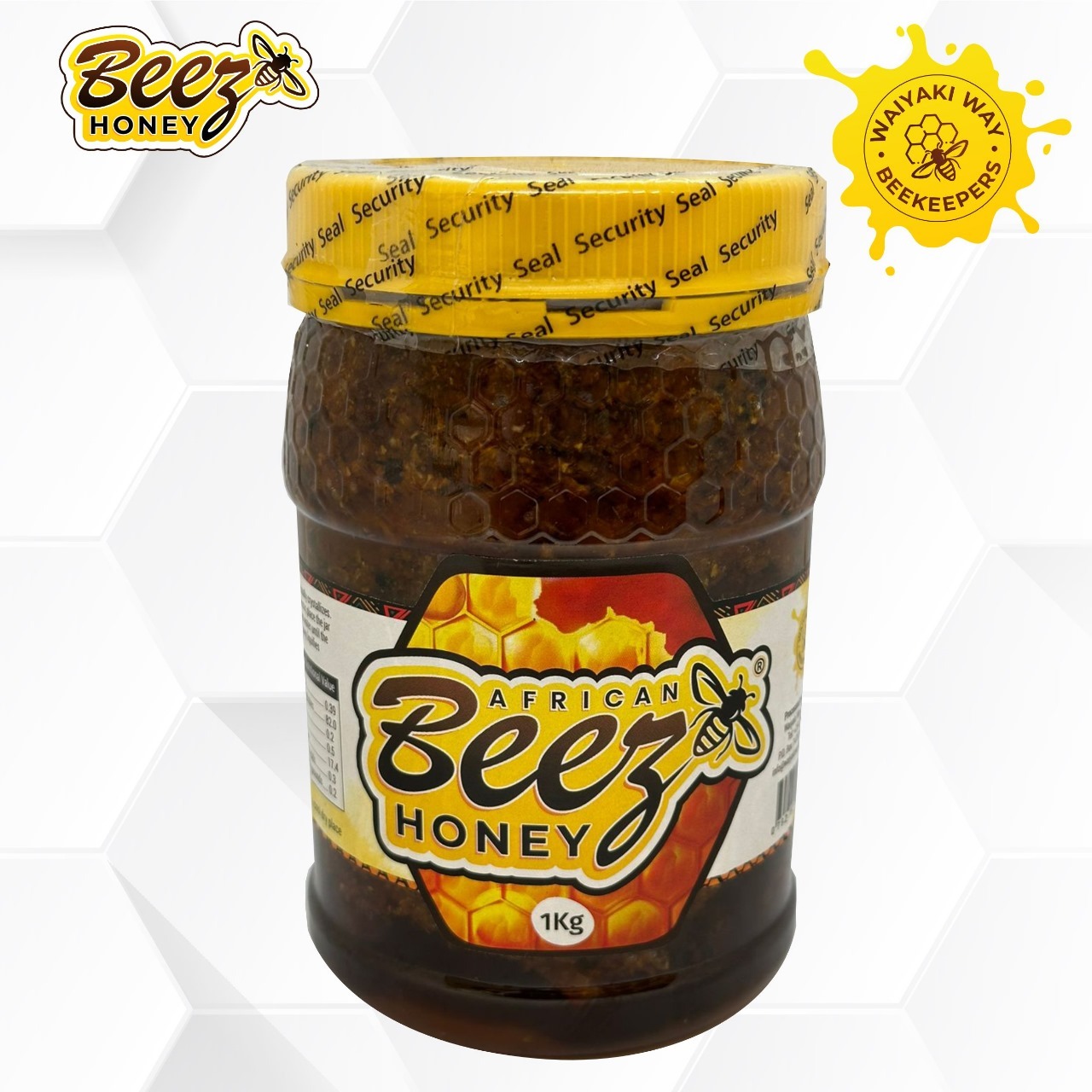 beez honey 1kg crude honey in plastic jar