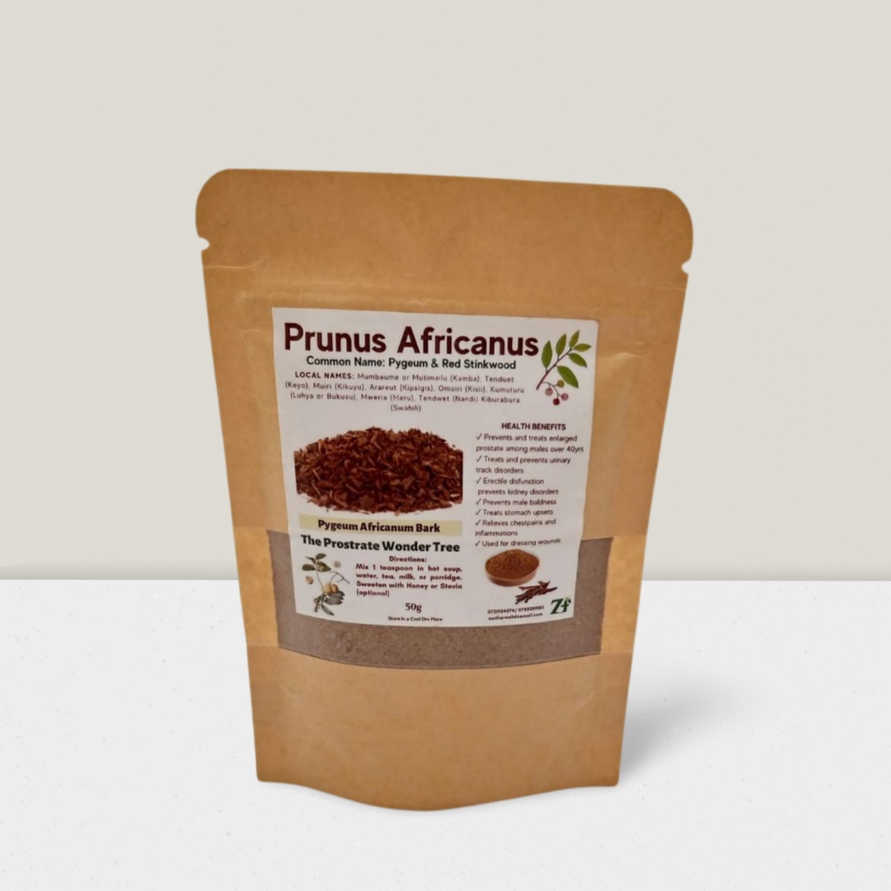 Beez honey 50g prunus africanus