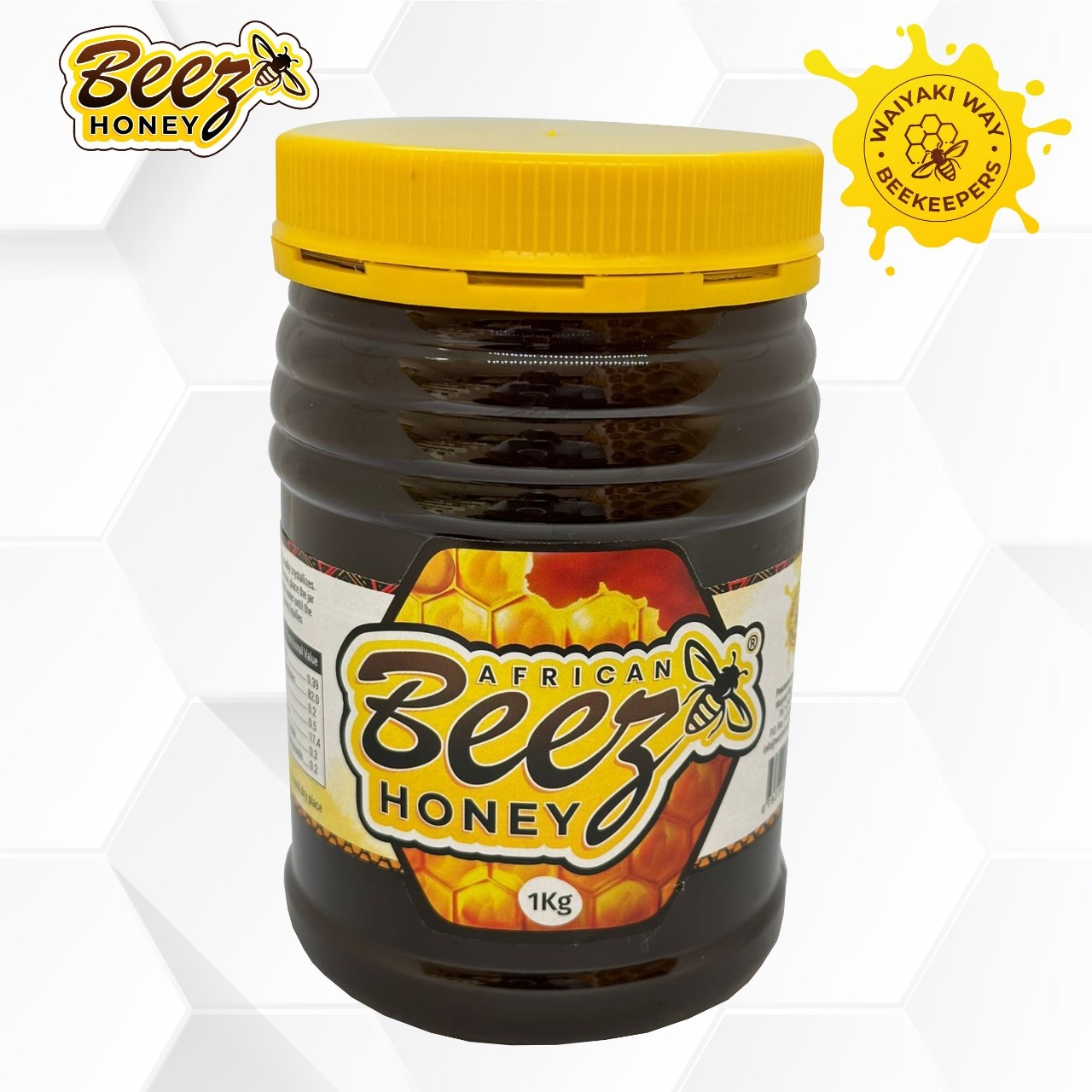 beez honey 1kg refined honey in plastic jar